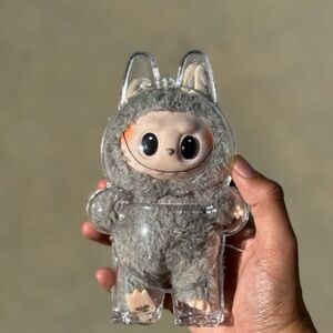 Labubu case / Pop Mart 9cm Figure Display Case – Clear Protective Box (No Doll)